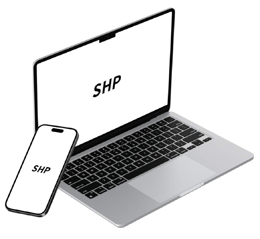 シンプルな構成のホームページ画面